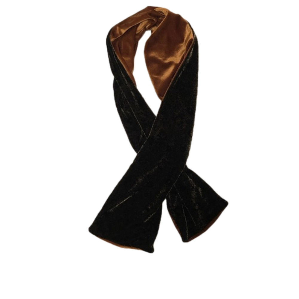 Two Tone Scarf | Gold & Brown